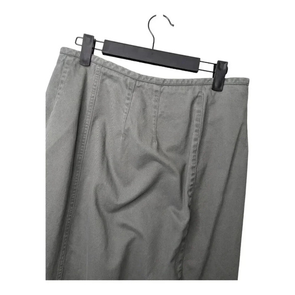 Vintage Eddie Bauer 90s Denim Maxi Skirt Grey/Gray Size 12 Modest 100% Cotton - Picture 6 of 11